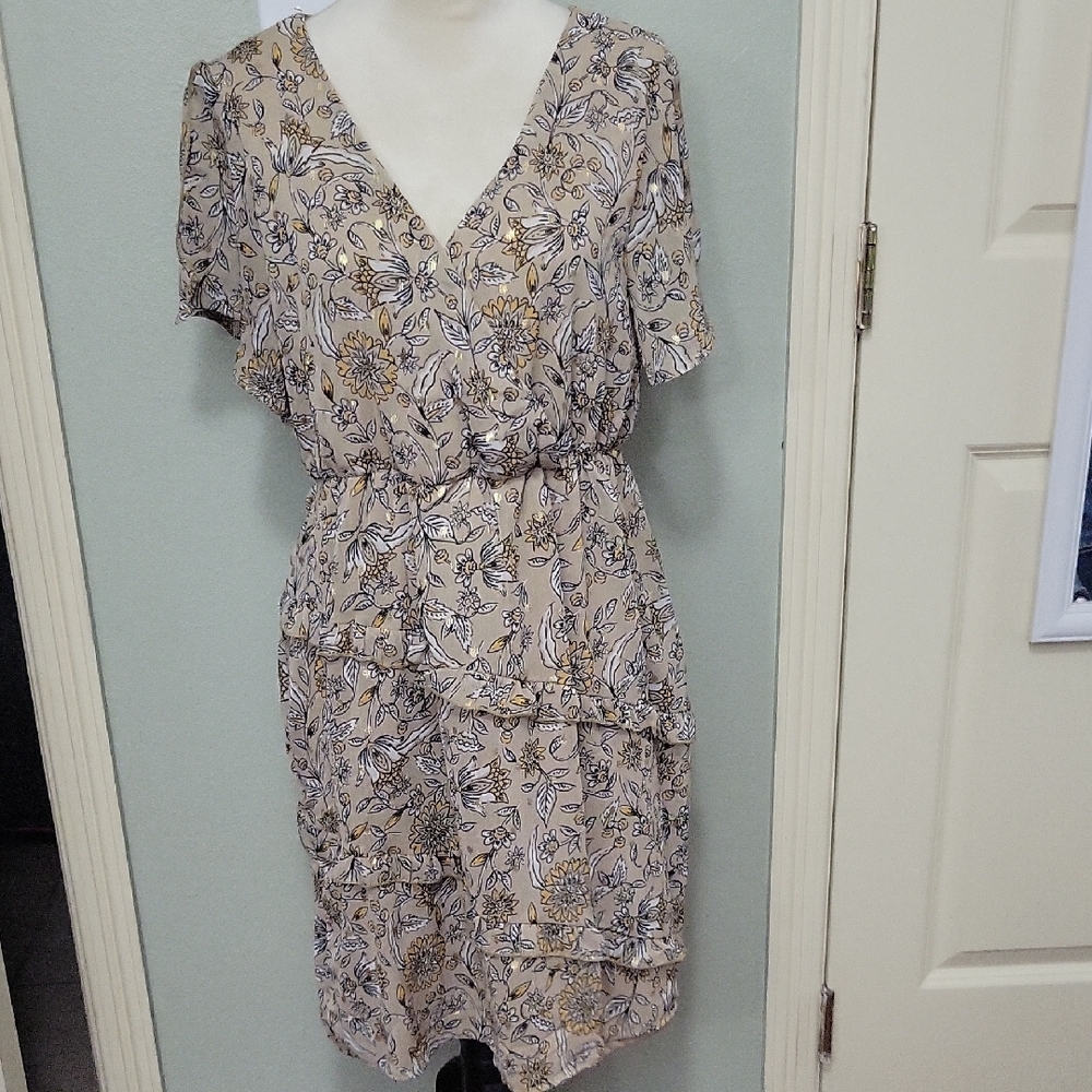 Floral Beige Dress